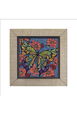 Kelebek Baskılı MDF Magnet 7X7