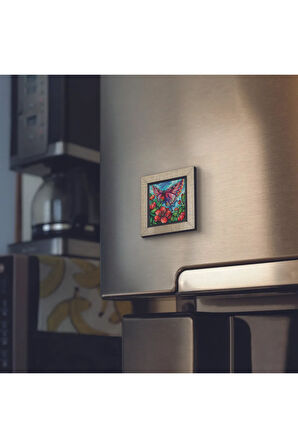 Kelebek Baskılı MDF Magnet 7X7