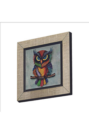 Baykuş Baskılı MDF Magnet 7X7