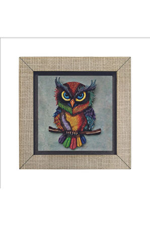Baykuş Baskılı MDF Magnet 7X7