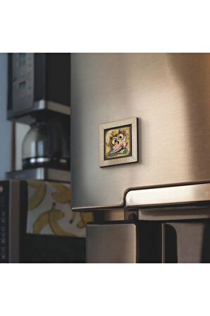 Baykuş Baskılı Mdf Magnet