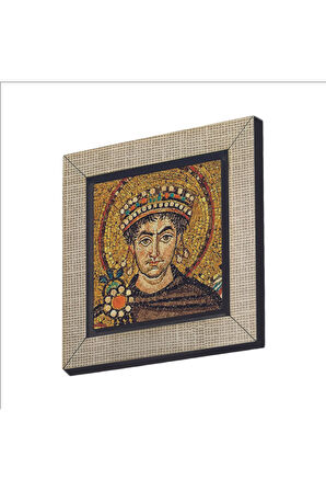 I. Justinianus (Büyük Jüstinyen) Baskılı MDF Magnet 7X7