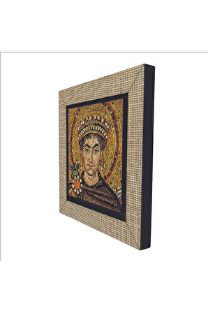 I. Justinianus (Büyük Jüstinyen) Baskılı MDF Magnet 7X7