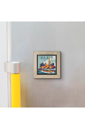 Paris Baskılı Mdf Magnet