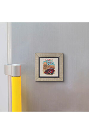 Roma Görseli Baskılı MDF Magnet 7X7