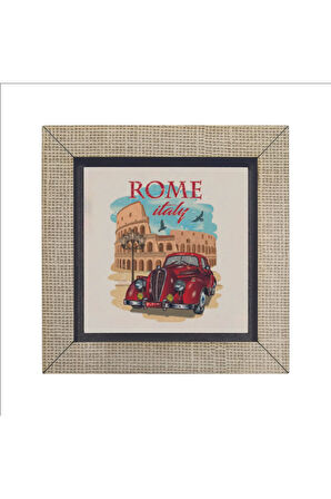 Roma Görseli Baskılı MDF Magnet 7X7