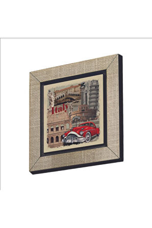 İtalya Görseli Baskılı MDF Magnet 7X7