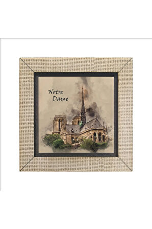 Notre Dame Baskılı Mdf Magnet(krg-005)buzdolabı Süsü