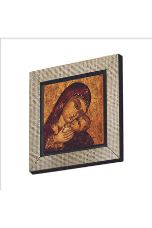 İsa ve Meryem Görseli Baskılı MDF Magnet 7X7