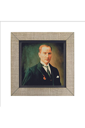Mustafa Kemal Atatürk Baskılı MDF Magnet 7X7