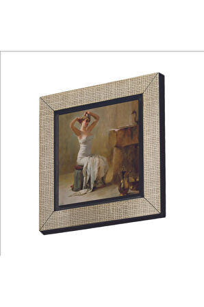 Banyo Sonrası (Theodore Jacques Ralli, 1901) Baskılı MDF Magnet 7X7