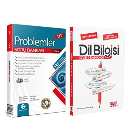 Bilgi Sarmal Problemler ve AKM Dil Bilgisi Soru Bankası Seti 2 Kitap