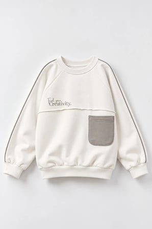 ERKEK ÇOCUK CEP DETAYLI SWEATSHIRT