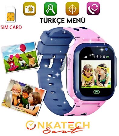 Onkatech Q500S Pembe Akıllı Saat