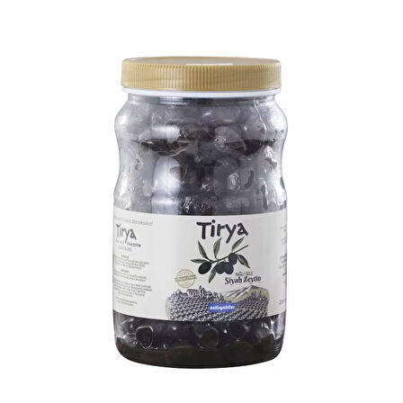 TİRYA MEGA BOY GEMLİK YAĞLI SELE SİYAH ZEYTİN 231-260 KLB. / 1 KG.