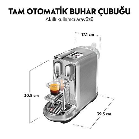 Nespresso Creatista Plus Paslanmaz Çelik Led Ekran Otomatik Multi-Fonksiyon Kahve Makinesi