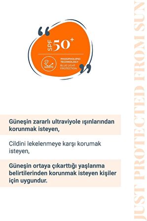 JUST PROTECTED FROM SUN - SPF50+ Leke Karşıtı Yüksek Korumalı Güneş Kremi | Tüm Cilt Tipleri 50ml