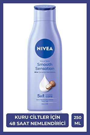 Derin Nemlendirici Vücut Sütü Smooth Sensation 250ml, Kuru Cilt, Shea Yağı, 48Saat Nem, Yumuşak Cilt