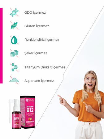 Q Natura Series Vitamin B12 10 ml Sprey