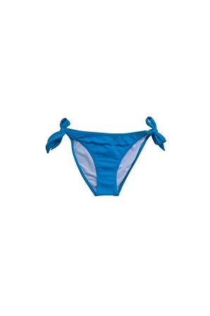Turkuaz Kalın İp Bağcıklı Bikini Altı