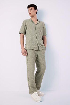 DeFacto Wide Leg Bol Rahat Kesim Üç Cepli Geniş Paça Pantolon D7316AX25SPKH271