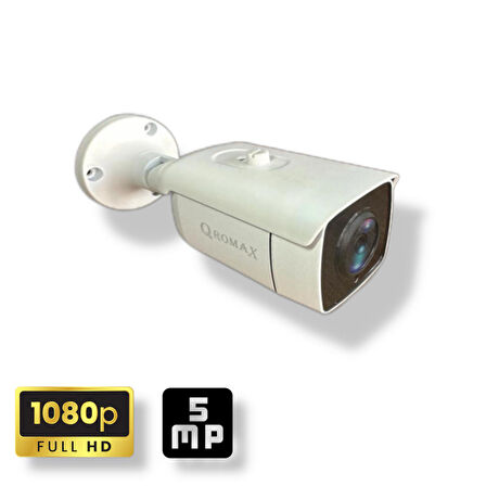 2 Kamerali Set - Hareket Algılayan Gece Görüşlü 24 Smd Led 5MP Sony Lensli 1080P Full HD Metal Kasa Güvenlik Kamerasi Seti 6224