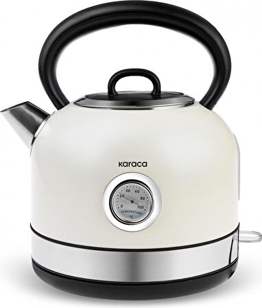 Karaca Retro 2202 Su Isıtıcısı Kettle Krem 2200W