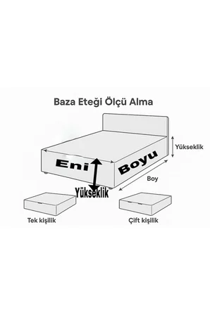 Kapitoneli Baza Eteği Beyaz