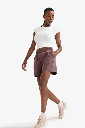 DeFactoFit Standart Fit Sporcu Kısa Paça Modal Şort