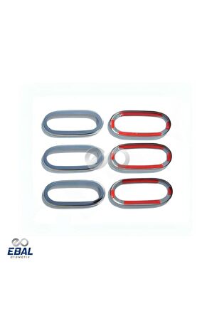 Mercedes Sprinter W906 Krom Yan Reflektör Çerçevesi 6 Prç. 2006-2018 Arası P.Çelik