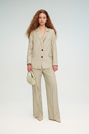 DeFacto Loose Fit Kruvaze Yaka Düğmeli Blazer Ceket Z8276AZ24SMGN1156