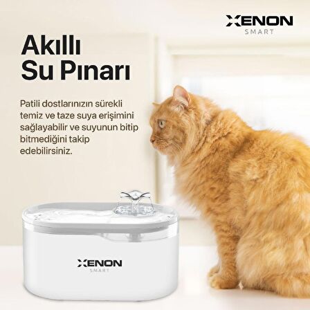 Xenon Smart Akıllı Kedi Köpek Su Pınarı ,Su Kabı Wi-Fi Destekli