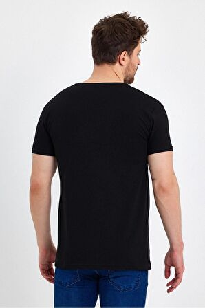 Erkek Bisiklet Yaka Basic Tişört