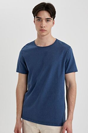 DeFacto Regular Fit Bisiklet Yaka Basic Düz Kısa Kollu Tişört B3491AX24SPIN233