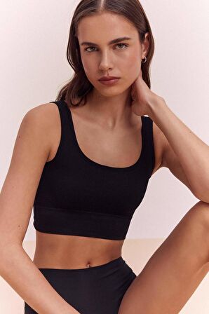 DeFacto Fall in Love Kapsız Pedsiz Seamless Bra B0907AX24SPBK27