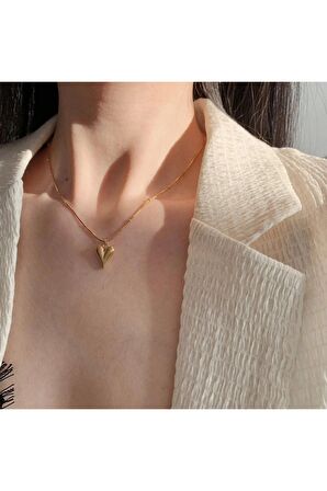 Dorikalı | Kalp Kolye | Paslanmaz - 316l Çelik | Hediye Paketi Yapılır