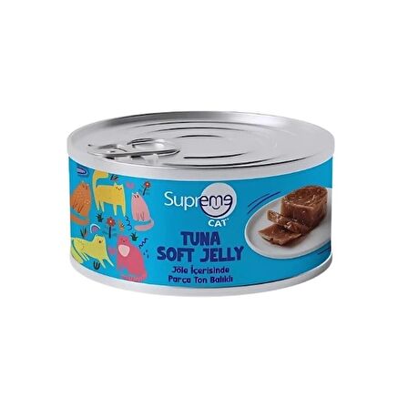Supreme Ton Balığı Parça Etli Konserve  Kedi Yaş Maması 85 gr