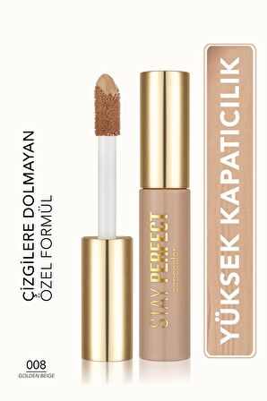 Flormar Stay Perfect Yüksek Pigmentli & Yarı Mat Bitişli Likit Kapatıcı