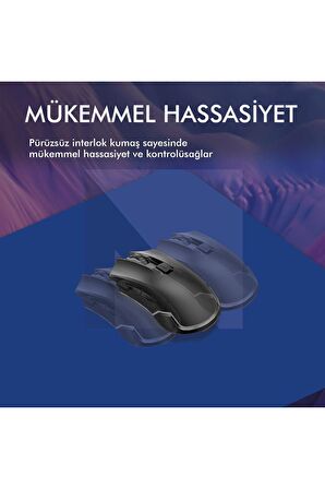 MP05 - 80x40 Xlarge Mavi Gaming Mousepad | Kaymaz Taban, Oyuncu Gamepad, Ev,ofis,oyun Masa Matı