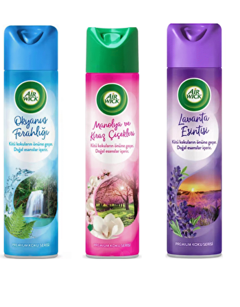 Air Wick Aerosol Oda Spreyi 3 Çeşit