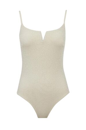 DeFacto Regular Fit Simli Kumaş Bürümcük Mayo-Fall in Love B6881AX24SMER103