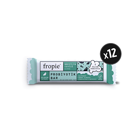 Brezilya Cevizi ve Chialı Probiyotik Bar 35gr X 12 Adet