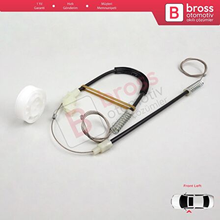 Volvo S40 V40 MK1 644 645 1995-2004 4/5-Kapı 30623448 İçin Elektrikli Ön Sol Cam Kriko Tamir Seti