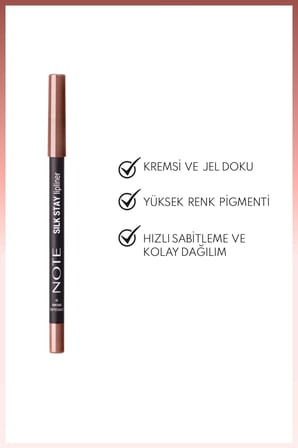 Silk Stay Lipliner Suya Dayanıklı İpeksi Dudak Kalemi - 10 Chocolate Brown - Kahverengi