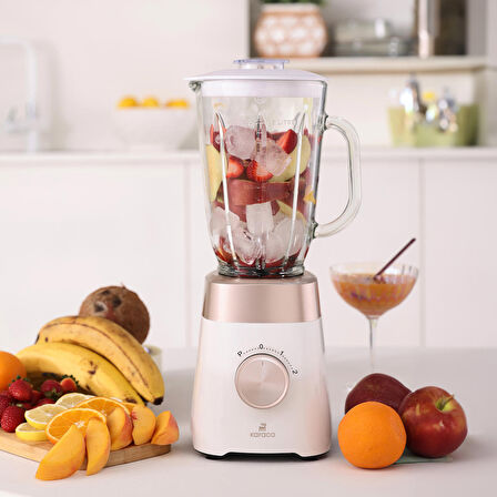 Karaca Multiblend Smoothie Blender Krem 1000w