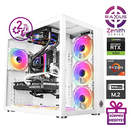 RaXius Zenith Z2 R7 4060-57X02 Ryzen7 5700X 16GB 1TBSSD RTX4060 FreeDOS Gaming Masaüstü Bilgisayar