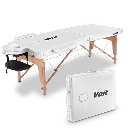Voit 55003 Beyaz Çanta Tipi Lux Masaj Masası