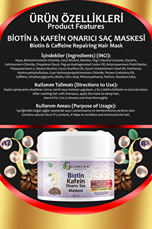 Biotin Kafein Onarıcı Saç Maskesi (biotin Caffeine Repairing Hair Mask )
