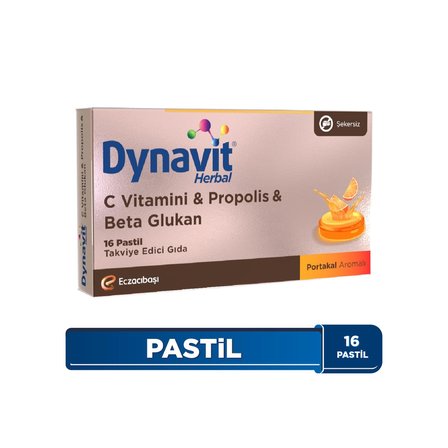 Herbal Vitamin C & Propolis & Betaglukan 16 Pastil
