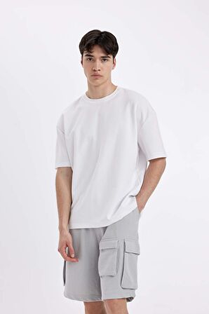 DeFacto Relax Fit Düz Paça Şort C5591AX24HSGR184
